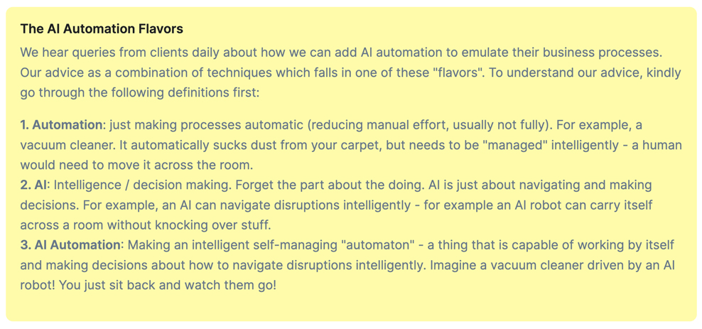 AI vs. Automation vs AI Automation